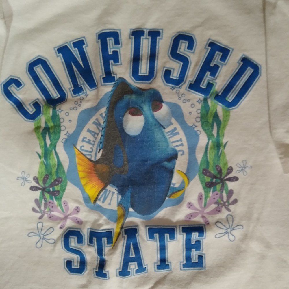 Vintage Finding Nemo Confused State Ringer T-Shirt